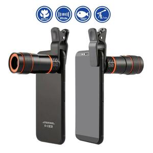 8x/12x Mini height magnification single eye telescope length burnt point lens universal digital camera mobile telephone 