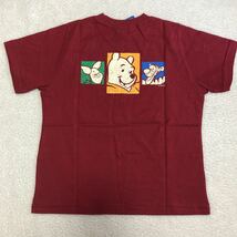 新品 タグ付き パックプリント 80s ビンテージ Pooh くまのプーさん ディズニー Tシャツ M Ｖネック 半袖Tシャツ ティガ 年代物_画像2