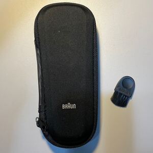 ブラウンシェーバー BRAUN ソフトケース ブラウン シェイバーケース 髭剃りケース 未使用 ブラシ 付き