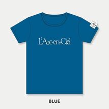 FC限定品 L'Arc~en~Ciel BIG 旧ロゴTシャツ size Free BLUE 初期ロゴ FREESIZE ラルクアンシエル hyde tetsuya ken yukihiroオーバーサイズ_画像1