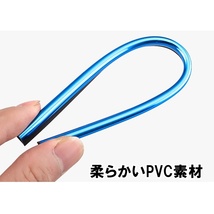 送料無料 エアコンモール レッドメッキ 10本セット エアコン用 メッキモール ルーバーモール 吹き出し口 車内 内装 車 アクセサリー 赤_画像4