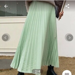 新品未使用!丈が簡単にかえられるエコスウェード プリーツスカート