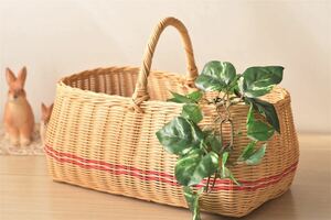  gran shu man R line hand basket basket bag basket rattan wistaria storage interior new goods 