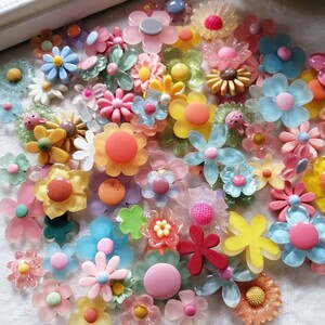 デコパーツ プラパーツ ハンドメイド 手作り 花台 材料 大量 パーツ FG7