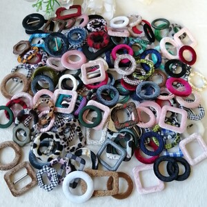 ハンドメイド フラット コーデュロイカボション ファーカボション パーツ 秋冬1