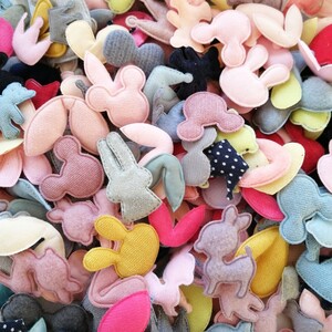 デコパーツ プラパーツ ハンドメイド 手作り 大量 ふわふわ モコモコ XW2