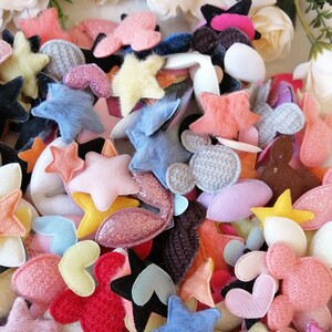 デコパーツ プラパーツ ハンドメイド 手作り 大量 パーツ ふわふわ 毛糸 A5