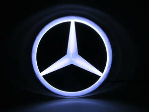 Mercedes Benz メルセデス ベンツ グリルエンブレム LED 現行 鏡面タイプ 185mm GLA GLK ML GL