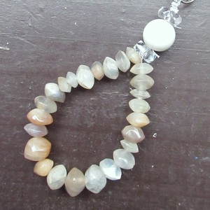  Mix color moonstone x mother ob pearl strap natural stone Power Stone 