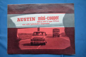  that time thing AUSTIN mini-cooper 998cc and 'S' type 1275cc / Austin * Mini 998 Cooper &1275 Cooper S Mk-1 catalog USED goods 