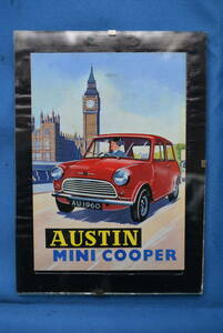 当時物　AUSTIN MINI COOPER / オースチン　ミニ・クーパー　フォトフレーム　USED品