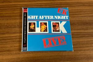 【送料無料/未開封/紙ジャケCD】UK ★ ナイト・アフター・ナイト(ライヴ・イン・ジャパン) VJCP-68781