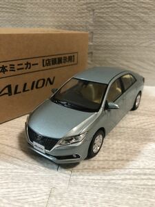 1/30 トヨタ 新型アリオン ALLION 後期 非売品 カラーサンプル ミニカー フロスティーグリーンマイカ