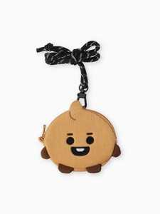 7日間限定SALE★BT21公式 ベビーSHOOKY コインケース&ネックストラップ セット お財布 小銭入れ ポーチ BTS 防弾少年団 シュガ ユンギ SUGA