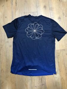 NIKE running ナイキランニング DRI-FIT ドライフィット メッシュ サイズS ネイビー 半袖Tシャツ