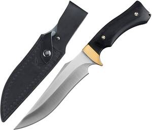 【新品 送料無料】MUKAI アウトドアナイフ シースナイフナイフ 万能ナイフ キャンプ バーベキュー 釣り 登山 防災 フルタング構造