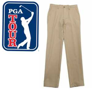  новый товар PGA Tour planet Golf гипер- стрейч брюки non -тактный отсутствует ... ощущение! удивительно. эластичность! размер...M( талия 75~81cm)