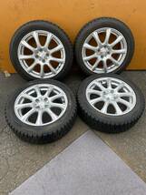 ☆バリ山！！☆　185/55R16　83Q　DUNLOP　WINTERMAXX　WM01　アルミ　DUFACT　4H　16×6J　PCD100　42　４本　A222_画像1