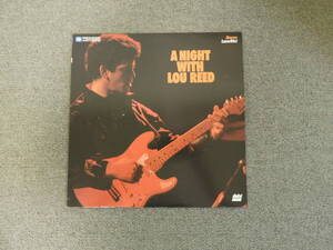 ルー・リード　A Night with Lou Reed　レーザーディスク　LD　管理番号 01979