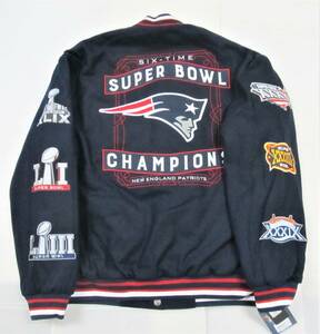 BE33)JH Design New England Patriots Champions ウールリバーシブル ジャケット/NFL/ニューイングランド・ペイトリオッツ/2XL/大きい