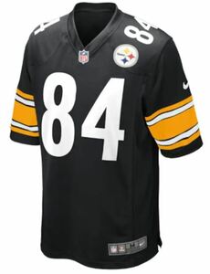 BE26)NIKE Pittsburgh Steelers Antonio Brown ゲームシャツ/NFL/ピッツバーグ・スティーラーズ/XL/