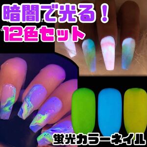 蛍光 ネイル素材 パーツ パウダー クリスマス ネイルパーツ ジェルネイル ネイルチップ ハンドメイド ネイル