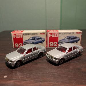 トミカ No92 メルセデスベンツ Cクラスタイプ 1/60 1/61裏版縮尺表示違い 2台セット