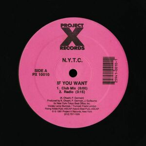 試聴 N.Y.T.C. - If You Want [12inch] Project X Records US 1991 House