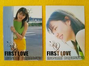 (=^.^=) Nagasawa Masami коллекционные карточки 2 листов комплект FIRST LOVE редкая карта No.RARE10.RARE11 FACE 2002 год *1 пункт ограничение * стоимость доставки 84 иен *