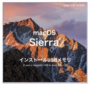 新企画 S1【Apple 正規品】 macOS Sierra 10.12.6 起動USBインストーラー USBメモリの残量は自己保存領域設定