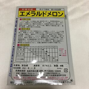 撒きどき 株式会社大和農園 (YAN2B) 種子 大和農園 エメラルド小袋 8粒 メロン エメラルドメロン ガーデニング 園芸 食用 野菜 奈良県の画像2