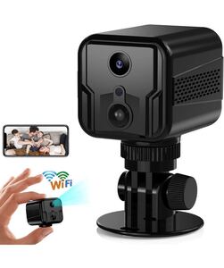 小型カメラ 隠しカメラ Wi-Fiカメラ4k超高画質&160°広角&動体検知&遠隔監視&双方向音声通話 防犯監視日本語取扱付き