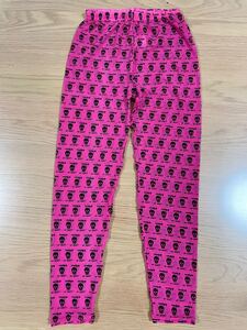 メッシュスパッツ☆ドクロ柄☆ピンク 衣装 コスチューム レディース キッズ