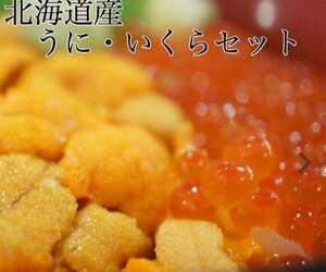  Hakodate production sea urchin, salted salmon roe set each 100.