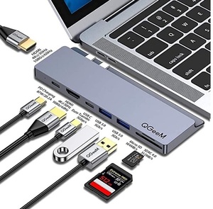 【新品】MacBook専用QGeeM USB Cハブアダプター USB Cドッキングステーション 9イン1