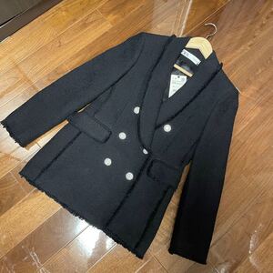 新品 ZARA ザラ ツイード素材 テーラードジャケット