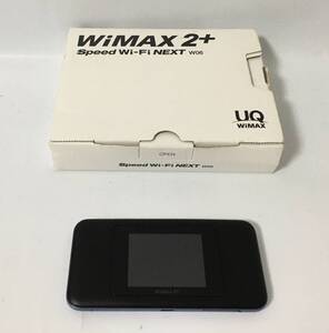 ★美品!動作確認済★ SpeedWi-Fi NEXT UQ WiMAX 2+ モバイルルーター ブラック×ブルー W06