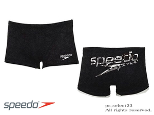 0502 ★ 新品 未使用 水着 ボクサー 競パン Ｏサイズ 学生 speedo 背面ロゴ 黒 ENDURANCE J