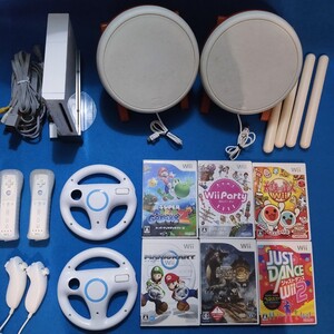 任天堂 Wii 太鼓の達人 マリオカート ジャストダンス2 マリオギャラクシー2 タタコン wiiハンドル