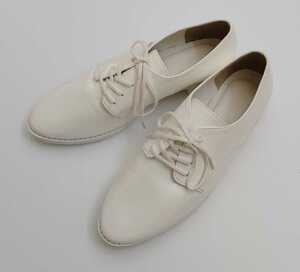  lady's shoes race up heel shoes white white enamel style L size 24.0~24.5cm corresponding unused 