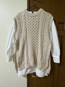 ニットベスト シャツワンピース ニットワンピ フーズフーチコ 美品