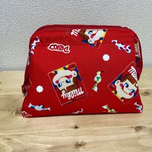 ハンドメイド ワイヤーポーチ15cm ペコちゃん ポーチ 化粧ポーチ