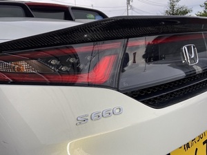 リアル　カーボン　ホンダ　JW5　S660　 前期　リア　ウィング　　ダックテール　　クラリス