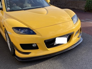 未塗装　マツダ　RX-8　前期　rx-8 　se3p　マツダスピード　フロントバンパー　または　クラリス専用　アンダー　リップ　スポイラー