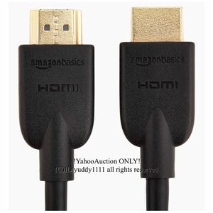 新品 Amazonベーシック ハイスピードHDMIケーブル - 1.8m (タイプAオス - タイプAオス) HDMI2.0規格 即決