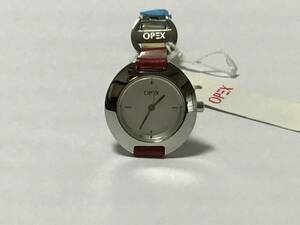 80%OFF●新品●腕時計 レディース/革バンド OPEX(オペックス) 2301 A3 レッド