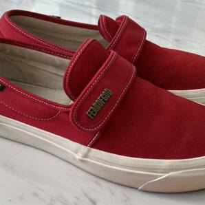 超 美品 希少 Fear of God デザイナー jerry lorenzo 着用 スウェード スリッポン US9.5 27.5cm レッド VANS Slip On 47 DX Collection 2の画像5