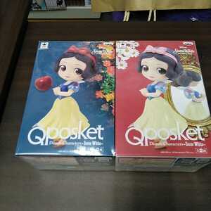 白雪姫 Qposket フィギュア 2色セット★レア★非売品★