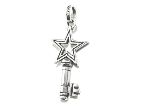 ☆貴重 レア 本物 正規品 ロイヤルオーダー Lone Star Key ロン スター キー ペンダントトップ シルバー925☆