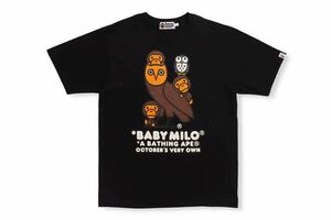 Lサイズ 黒 BAPE x OVO BABY MILO TEE A BATHING APE x October's Very Own Tシャツ